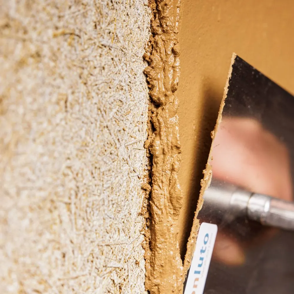 Lehm Handwerk 10 – Anwendungsfotografie für Lehmbaustoffe: Verarbeitung von Lehmplatten, 